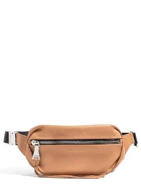 Aimee Kestenberg Milan Leather Belt Bag with Silver Hardware In Vachetta